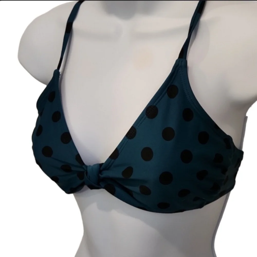Xhilaration Polka Dot Criss Cross Back Bikini Top